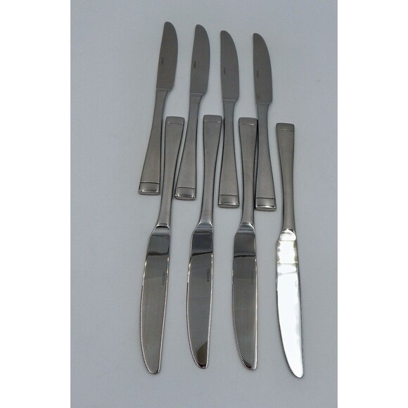 Oneida Stainless Flatware Mercer New French Dinner Knife Satin Frosted 18/0 S/4 - Picture 10 of 10